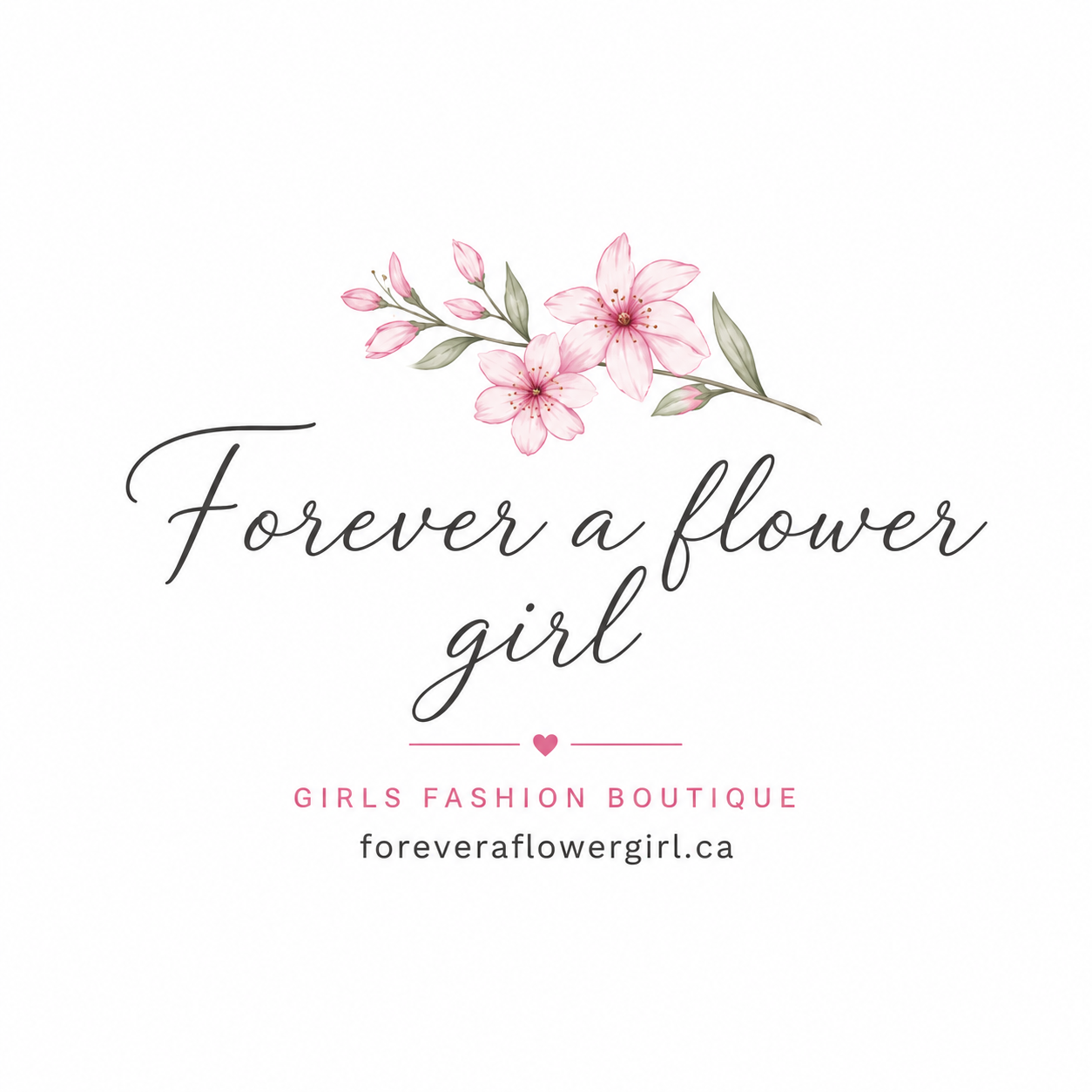 image of forever a flower girl logo