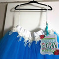close up view of waist on Turquoise Tutu Skirt For Girls image 0