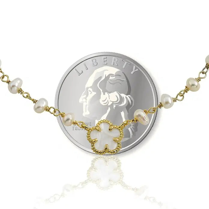 Necklace with pearls For Girls image 2