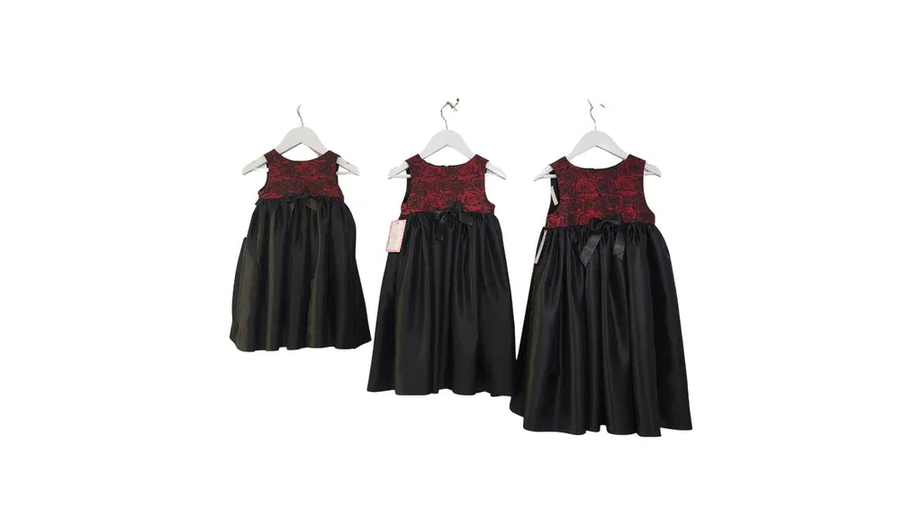 three red and black Special Occasion Dresses for kids image 6