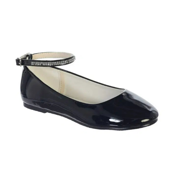 Black Flower Girl Dress Shoes image 0