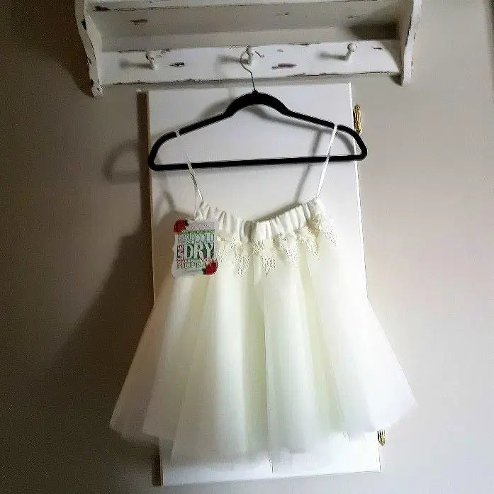 Ivory circle Tulle Skirt image 3