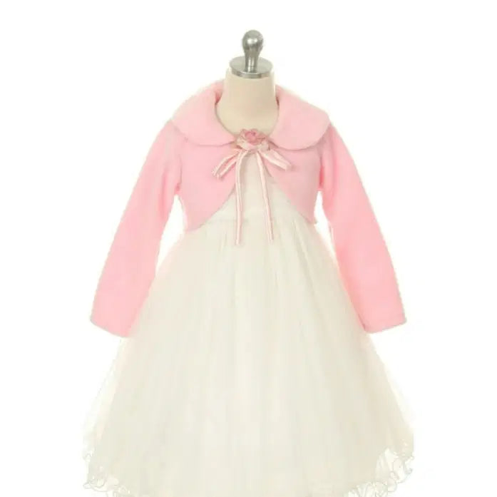 pink Flower Girl Cover Up image 1
