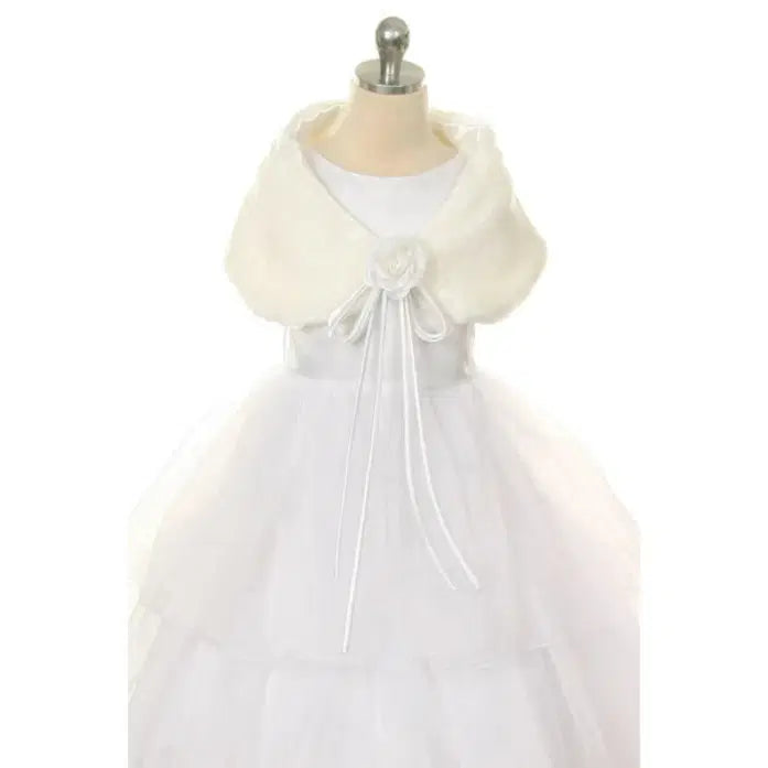 Ivory Fur Shawl for kids image 0