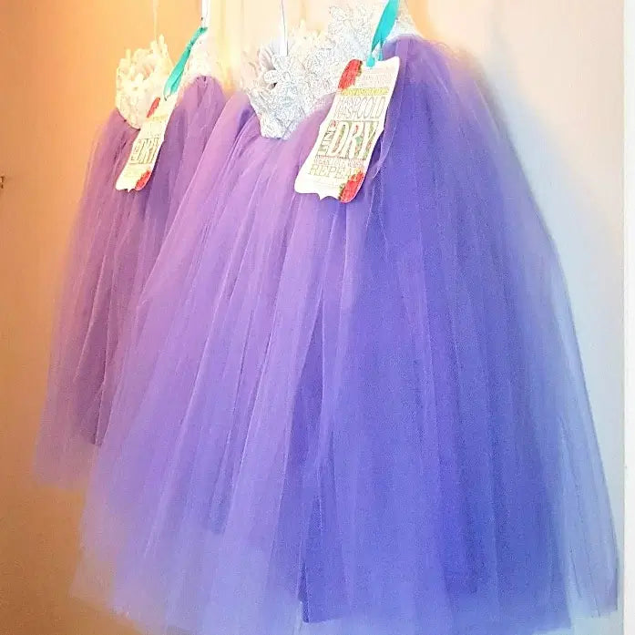 side view of fullness on a Lavender Tutu Skirt image 4