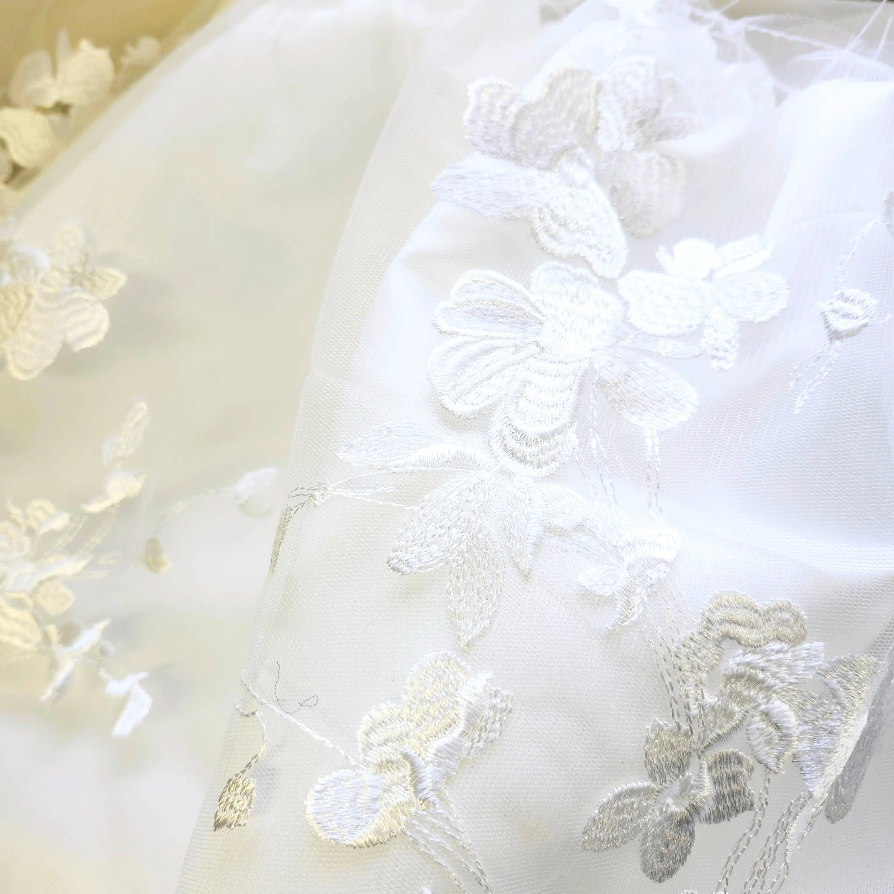 close up view of lace on Babydoll Flower Girl Dresses image 5