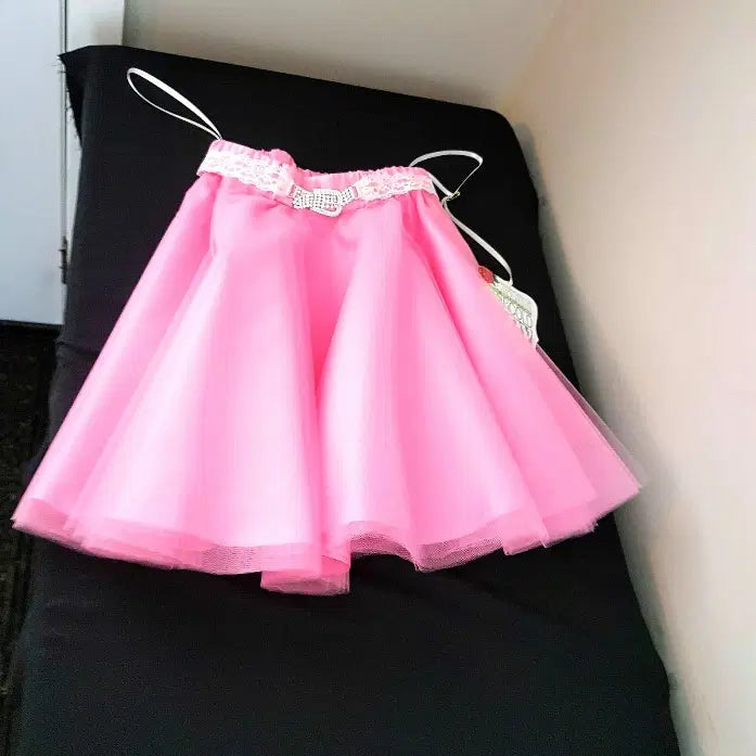 flat view of Barbie Pink Tutu Skirt image 5