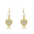 gold heart Earrings For Girls image 0