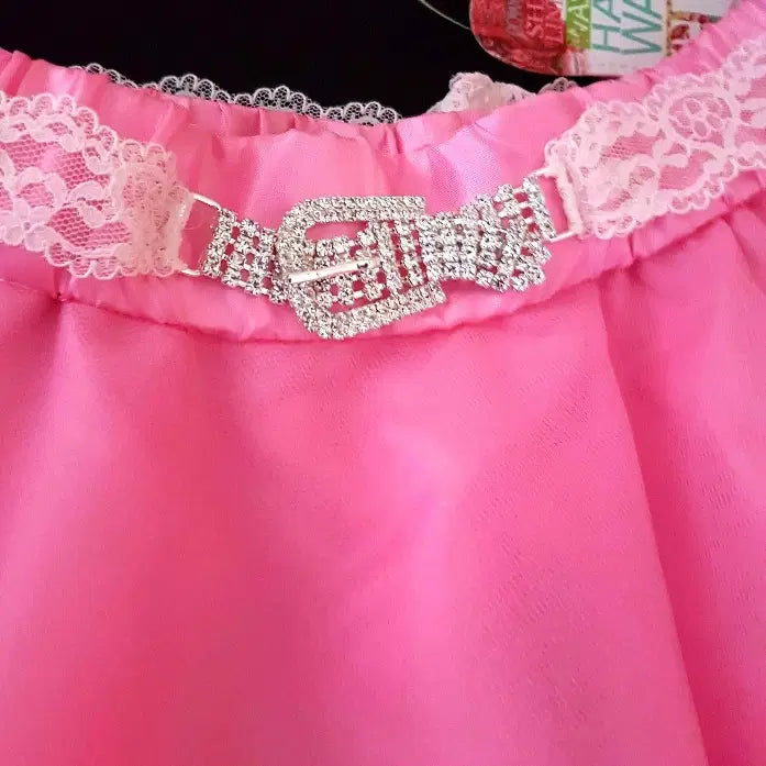 image of buckle on Barbie Pink Tulle Skirt image 4