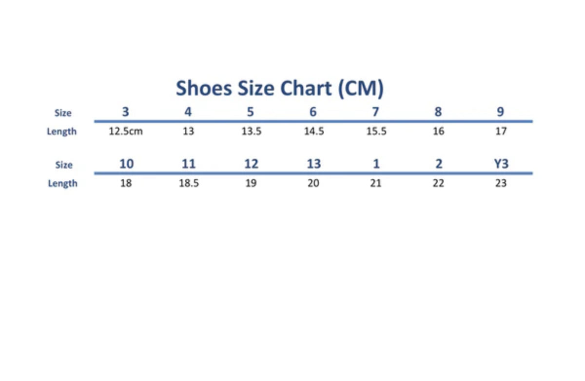 Size chart for Ballerina Flats For Weddings image 1