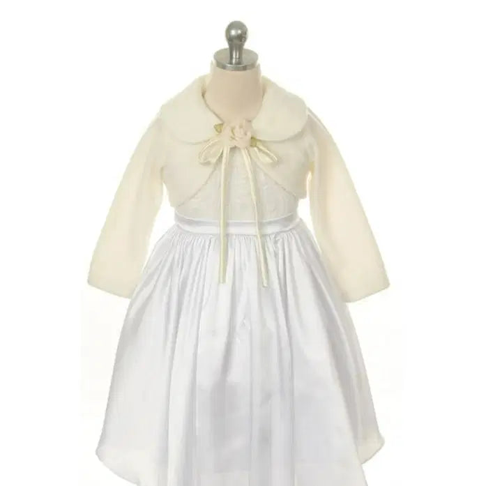 Ivory Flower Girl Cover Up image 3
