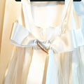 Back view of Silk Flower Girl Dress image 0
