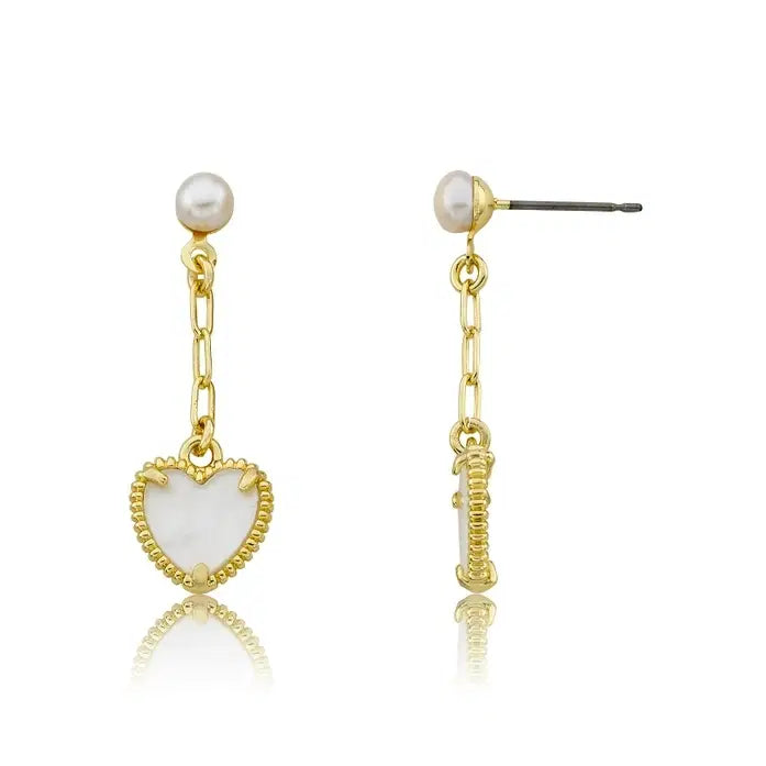 gold plated Flower Girl Earrings image 0