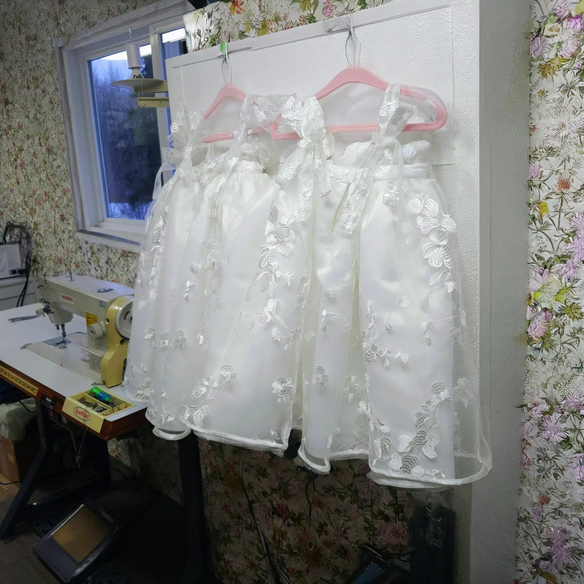 back view of Babydoll Flower Girl Dresses image 13