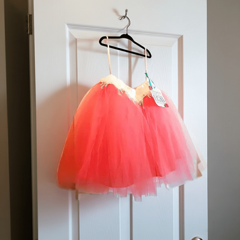 Coral Tutu Skirt for Girls - Forever a Flower Girl