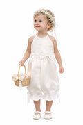 Flower girl Romper with Pantaloons and bow image 0