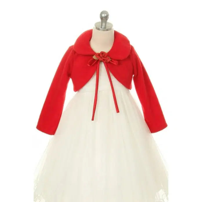 Red Flower Girl Cover Up image 4