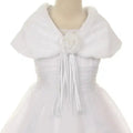 White fur shawl for kids image 0