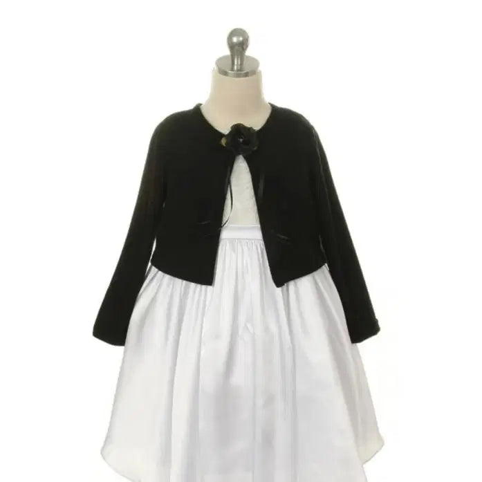Girls black Cardigan for formal events image 3
