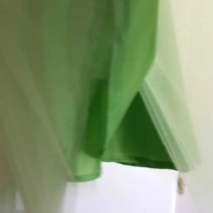 close up view of lining on a Green Tutu Skirt image 5