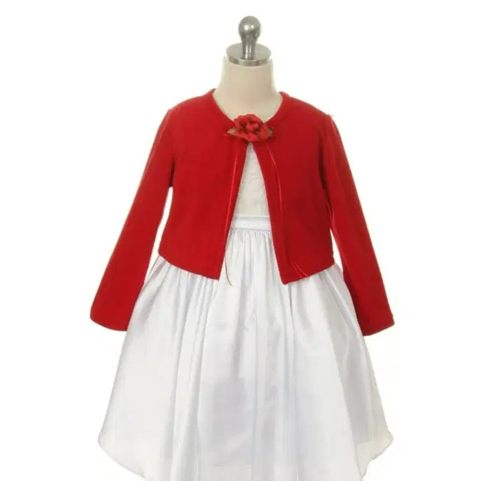  Girls cover up Cardigan in red image 1