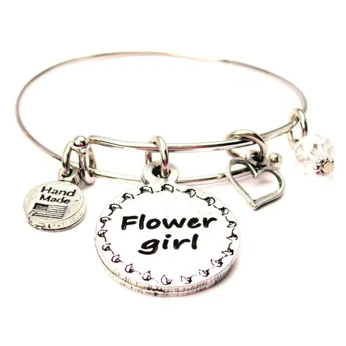 Flower girl Charm Bracelet  image 0