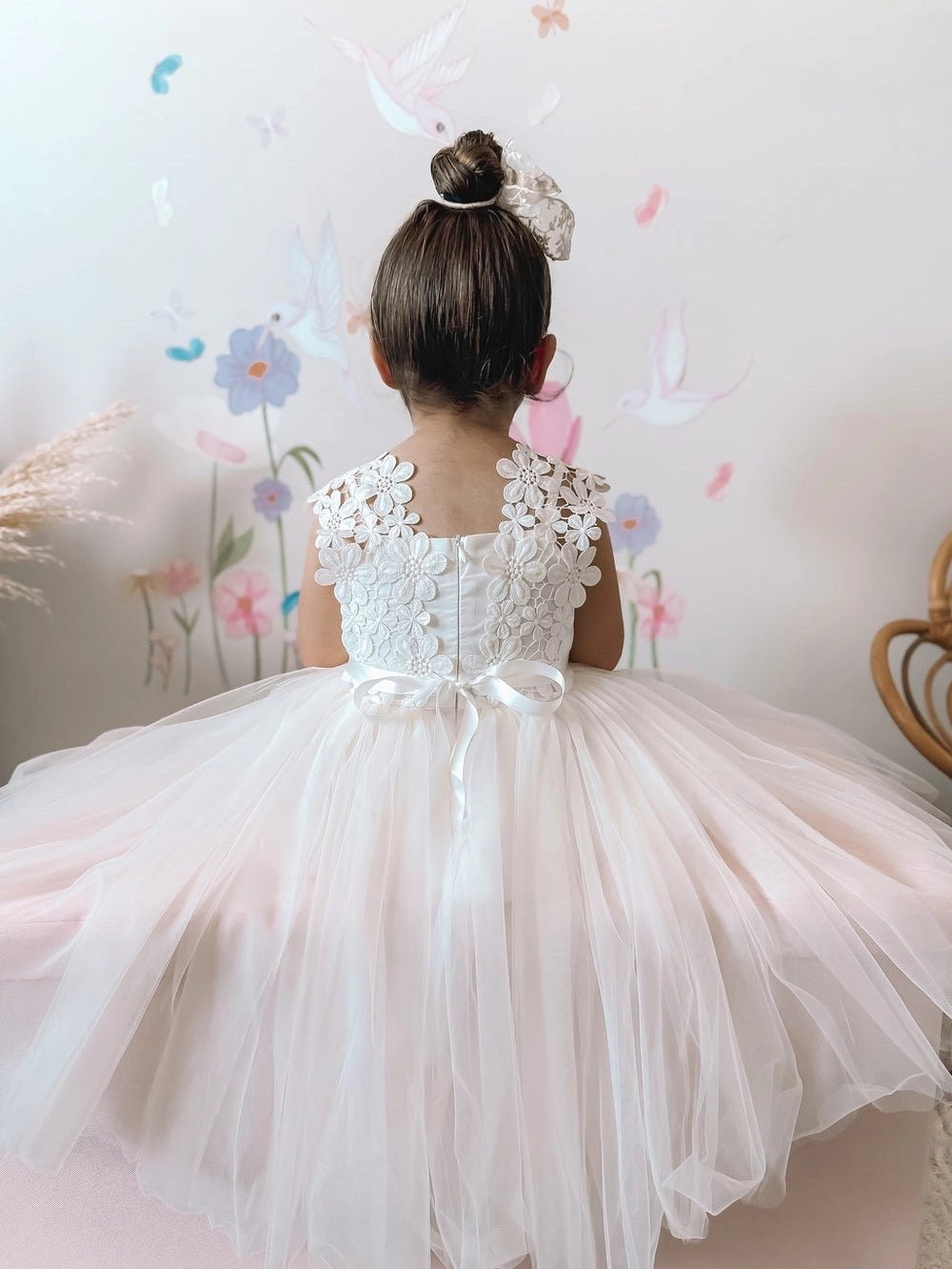 Ivory Lace Flower Girl Dresses - Forever a Flower Girl
