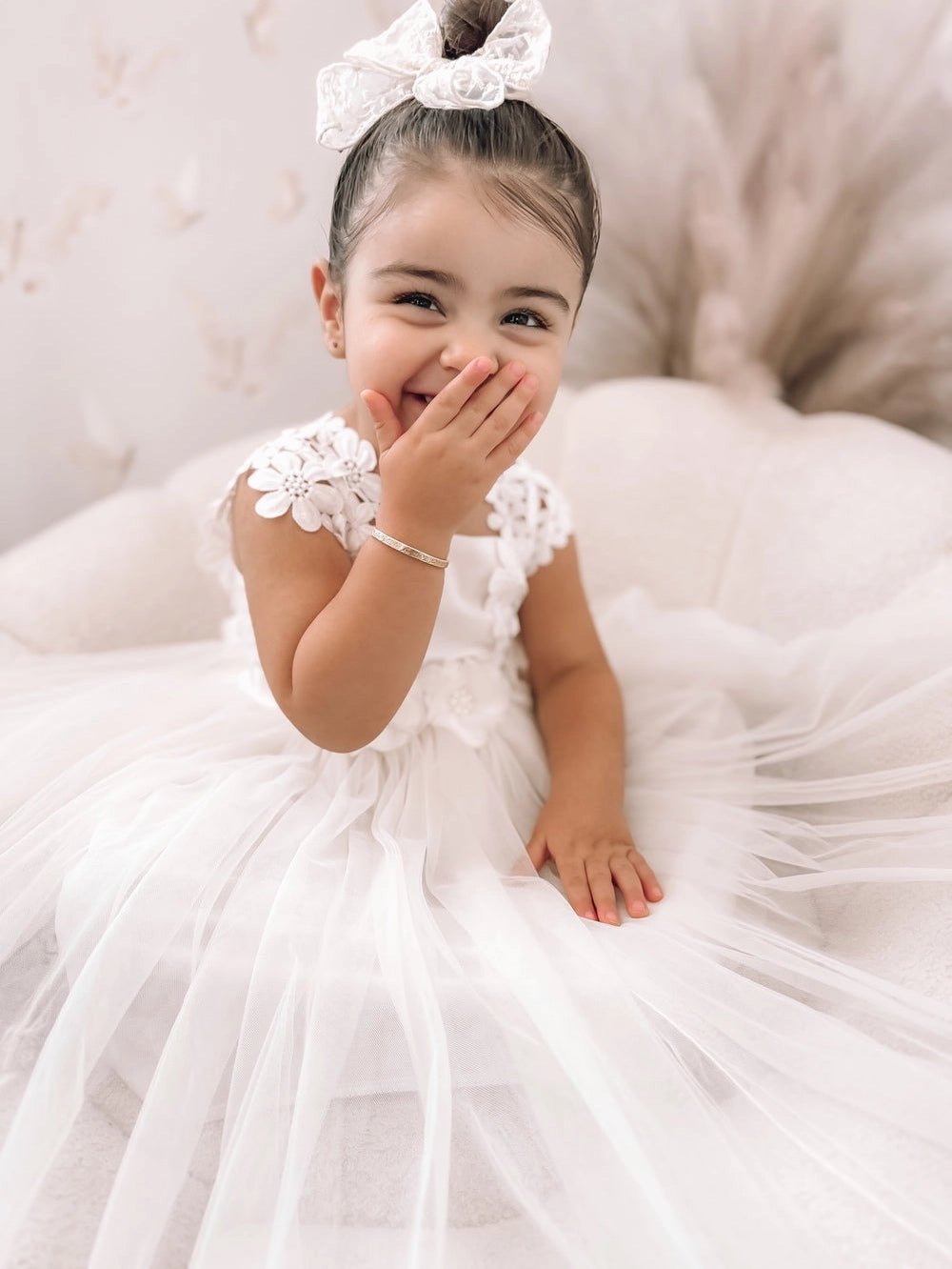 Ivory Lace Flower Girl Dresses - Forever a Flower Girl